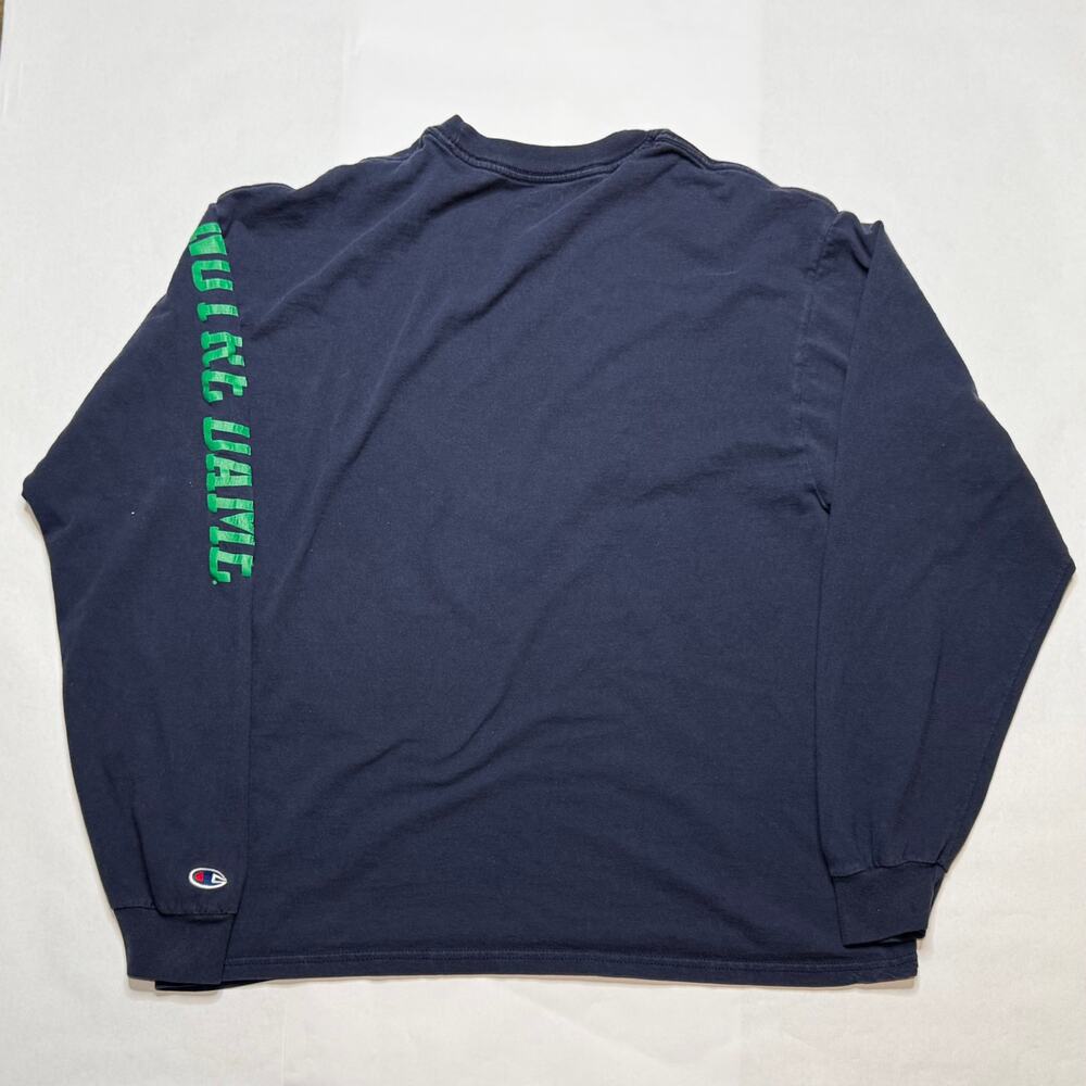 Champion Notre Dame Fighting Irish long sleeve Shirt size Large - Picture 3 of 11